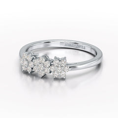 0.33 CT Simple Round Cut Lab Diamond Engagement Ring - Jama Jewels