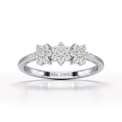 0.33 CT Simple Round Cut Lab Diamond Engagement Ring - Jama Jewels