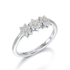 0.33 CT Simple Round Cut Lab Diamond Engagement Ring - Jama Jewels