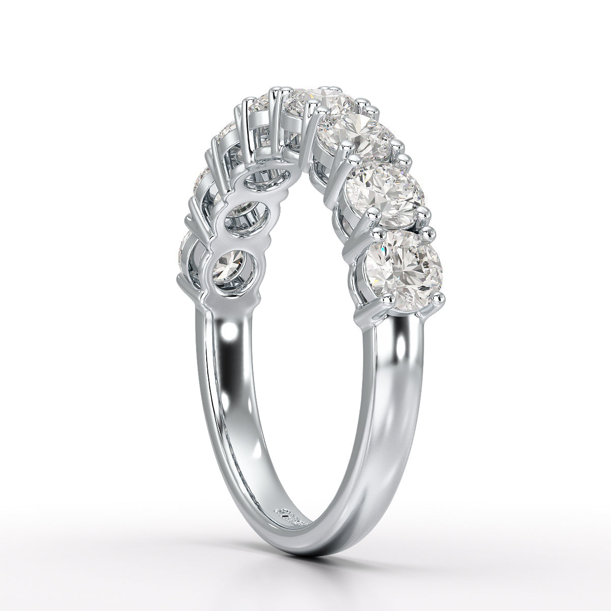 1.84 CT Round Cut Lab Diamonds White Engagement Ring - Jama Jewels