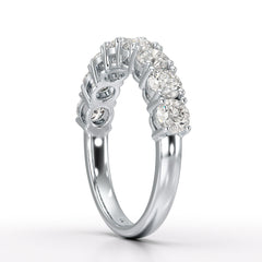 1.84 CT Round Cut Lab Diamonds White Engagement Ring - Jama Jewels