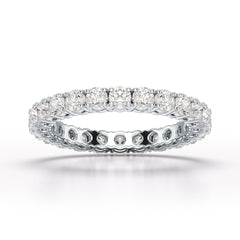 1.75 CT Full Classic Round Lab Diamonds Engagement Ring - Jama Jewels