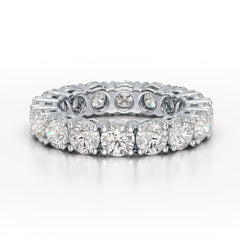 4.06 CT Classic Round Lab Grown Diamonds Engagement Ring - Jama Jewels