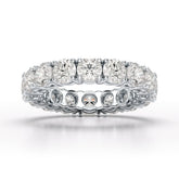 4.06 CT Classic Round Lab Grown Diamonds Engagement Ring - Jama Jewels