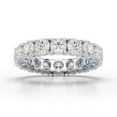 4.06 CT Classic Round Lab Grown Diamonds Engagement Ring - Jama Jewels