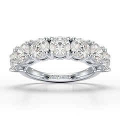 3.6 CT Half Classic Round Lab Diamonds Engagement Ring - Jama Jewels