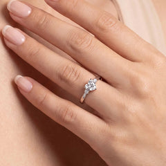 0.68 CT Heart & Round Ring
