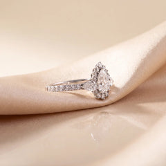 1.90 CT Pear Cut Engagement Ring