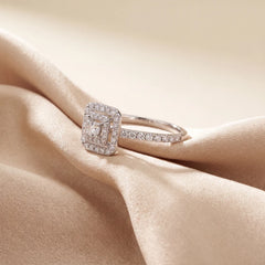 0.55 CT Round Cluster Ring