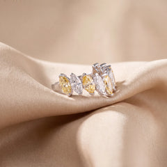 3.17 CT Marquise Cluster Band Ring