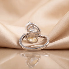 4.26 CT Pear Cut Bypass Ring