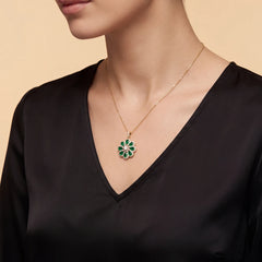 3.64 CT Pear Cut Flower Halo Pendant
