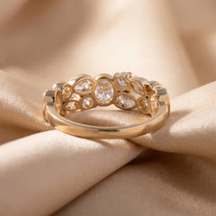 1.34 CT Multi Shape Cluster Band