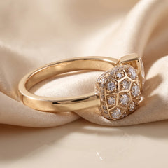1.40 CT Pear Cut Open Ring