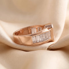 5.32 CT Emerald Cut Channel Set Ring