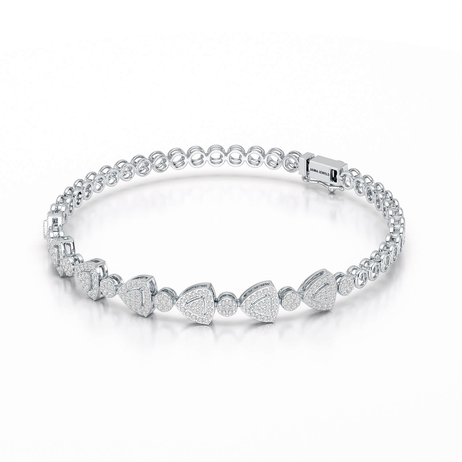 1.09 CT Diamond Lab Created Classic Women's Bracelet