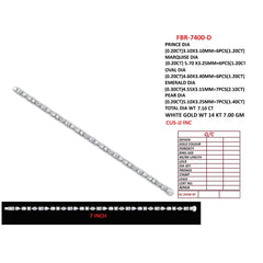7.40 CT Multi Shape Tennis Bracelet