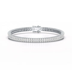 12.45 Emerald Cut Tennis Lab Diamond Bracelet