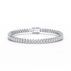 8.85 CT Pear Lab Grown Diamond Tennis Bracelet