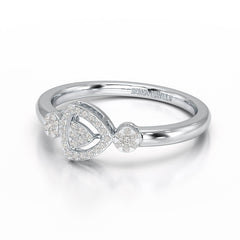 Round Cut 0.19 CT Lab Grown Diamond Ring