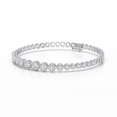 2.94 CT Round Cut Lab Diamond Tennis Bracelet