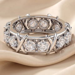 2.4 CT Round Eternity Band Ring