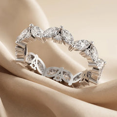 1.70 CT Marquise & Round Full Eternity Ring