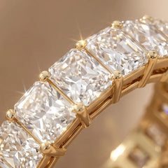 4.08 CT Radiant Diamond Full Eternity Ring