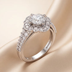 1.55 CT Round Halo Ring