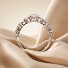 2 CT Marquise & Pear Cluster Ring