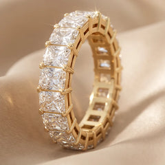 4.08 CT Radiant Diamond Full Eternity Ring
