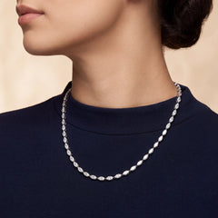9.89 CT Marquise Cut Tennis Necklace