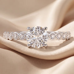 1.64 CT Round Diamond Vintage Ring
