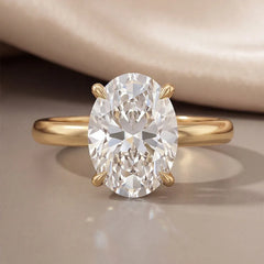 2.61 CT Oval Hidden Halo Ring