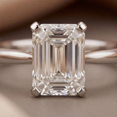 2.5 CT Emerald Solitaire Ring