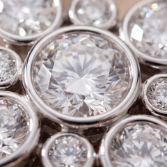 2.13 CT Round & Pear Diamond Star Chain Necklace