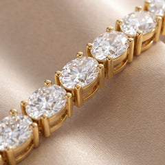 15.00 CT Oval Diamond Tennis Bracelet