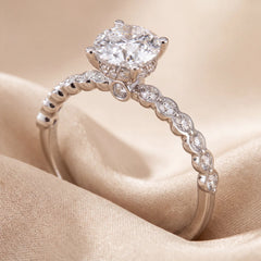 1.64 CT Round Diamond Vintage Ring