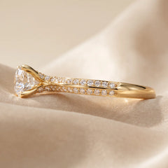 1.64 CT Round Diamond Pavé Ring
