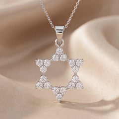 1.40 CT Round Diamond Star of David Pendant