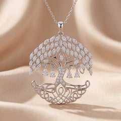 1.78 CT Multi Shape Diamond Tree of Life Pendant
