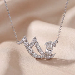 2.31 CT Oval & Round Diamond Swirl Chain Pendant