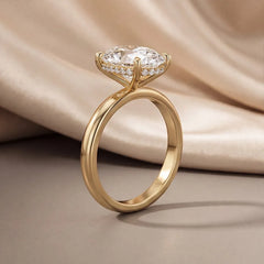 2.61 CT Oval Hidden Halo Ring