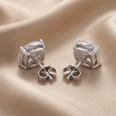 2.04 CT Marquise & Princess-Cut Diamond Cluster Studs