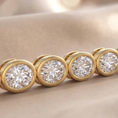 3.22 CT Oval Cut Diamond Tennis Bracelet