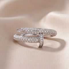 1.69 CT Round Diamond Nail Wrap Ring