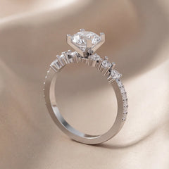 1.46 CT Round & Heart Diamond Ring