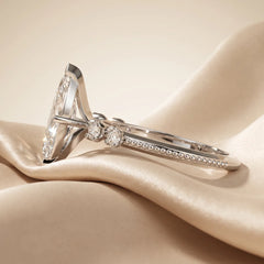 2.17 CT Marquise Side Diamond Ring