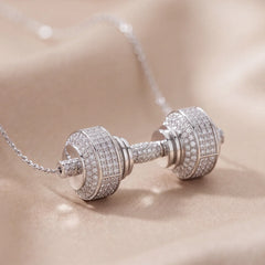 5.88 CT Round Diamond Dumbbell Pendant