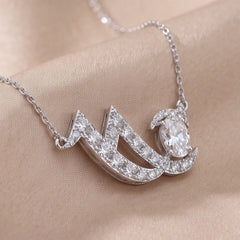 2.31 CT Oval & Round Diamond Swirl Chain Pendant